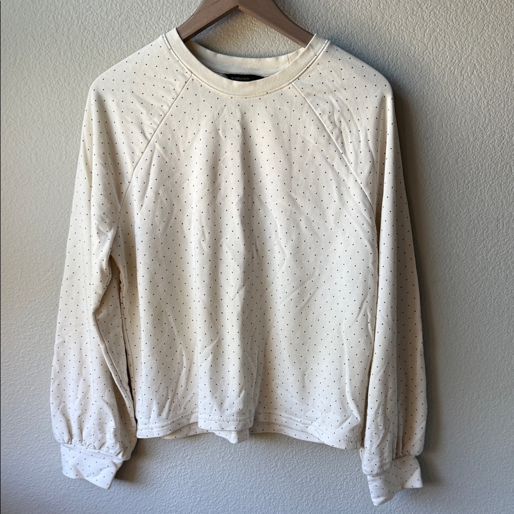 Cream Polka Dot Sweater